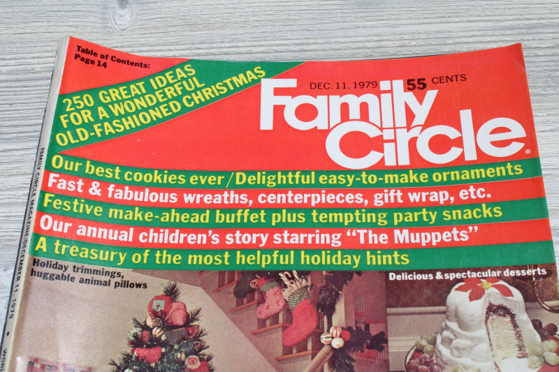 photo of vintage 1979 Family Circle & Woman's Day Christmas magazines baking, holiday recipes, tons of ads!  #3